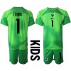 Baby Fußballbekleidung Frankreich Hugo Lloris #1 Torwart Auswärtstrikot WM 2022 Kurzarm (+ kurze hosen)